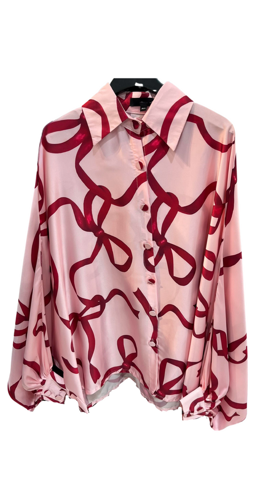 Ribbons Satin Shirt