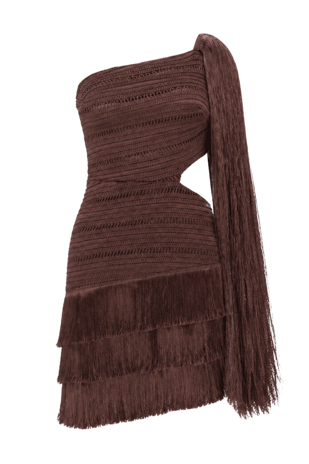 LILA FRINGE MINI DRESS