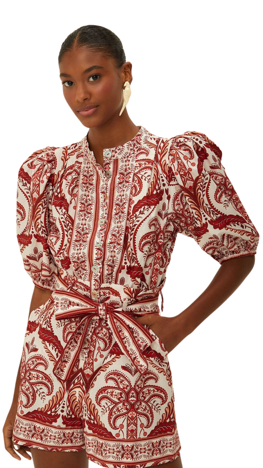 Off-White Tropical Cameo Romper