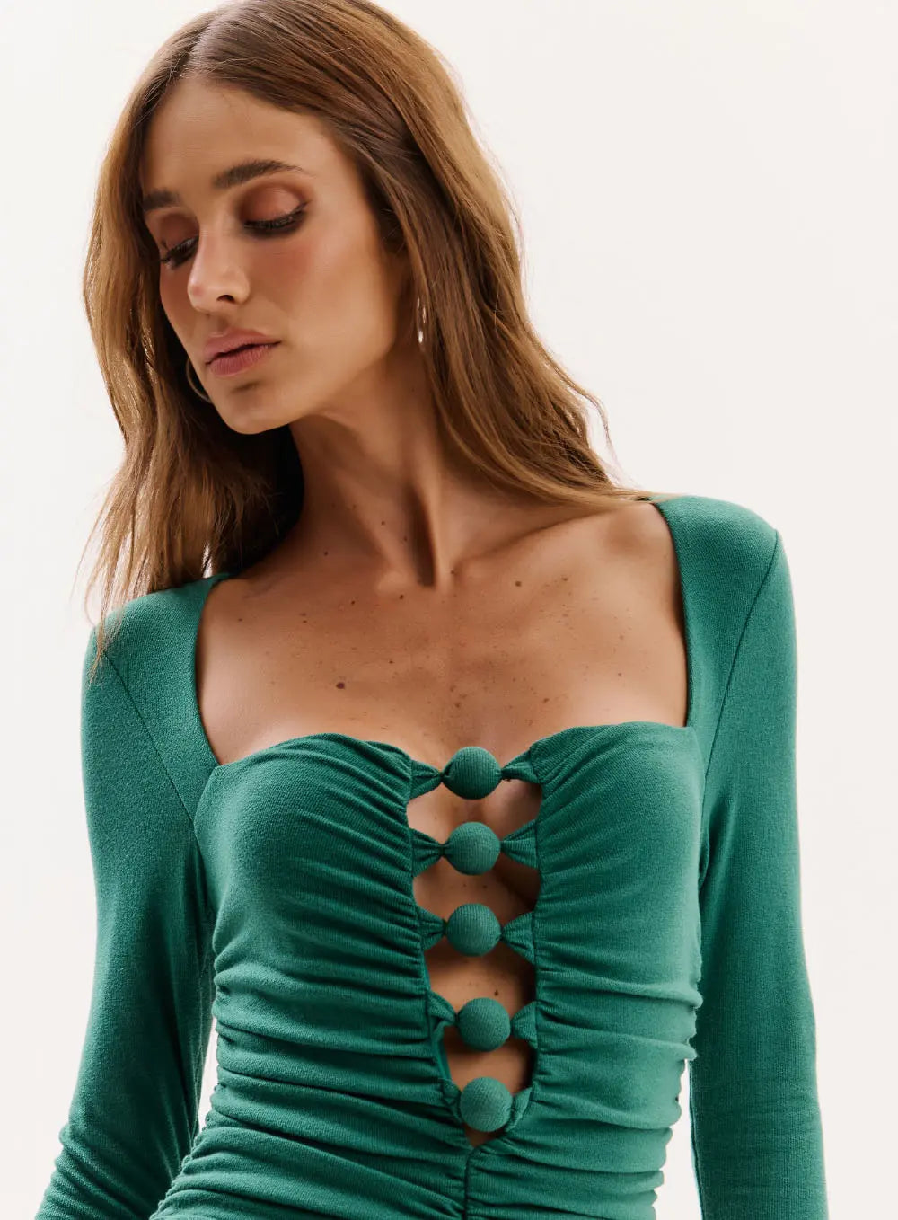 Sinara Draped Midi Dress