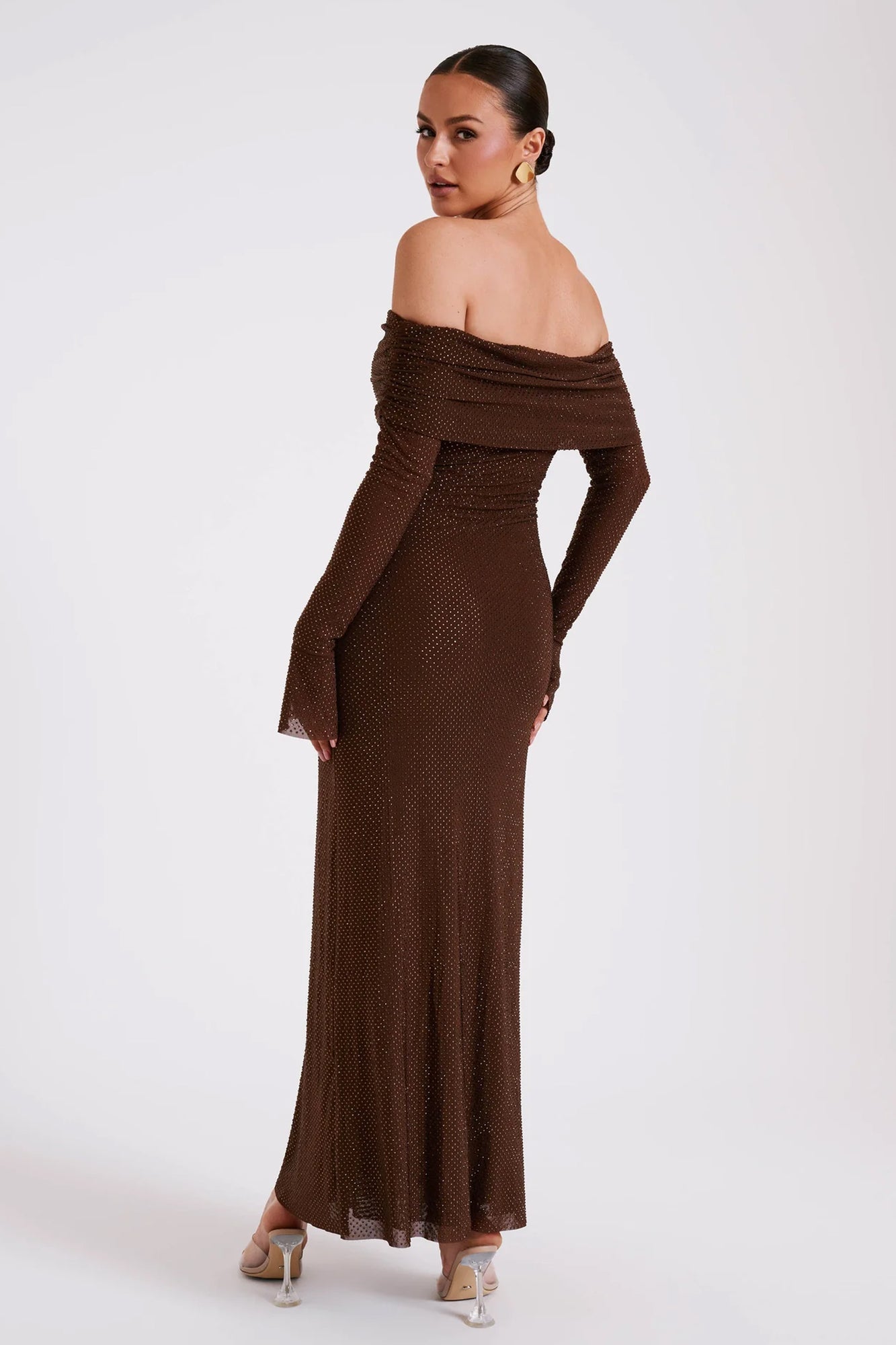 The Bronze Off-shoulder Gown