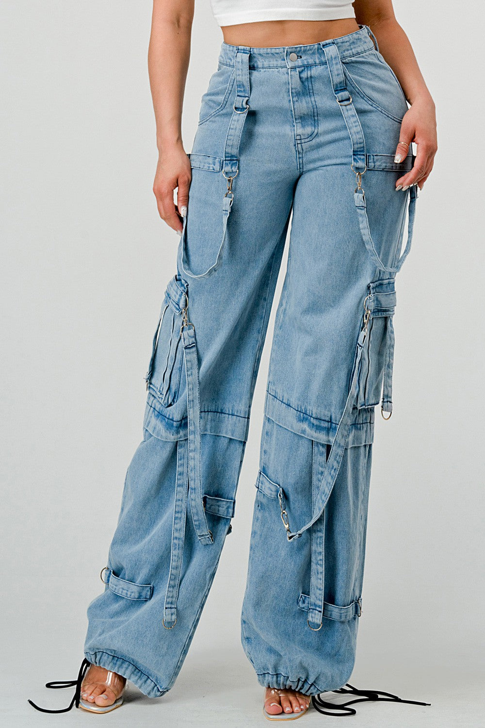 Cargo Denim Pants