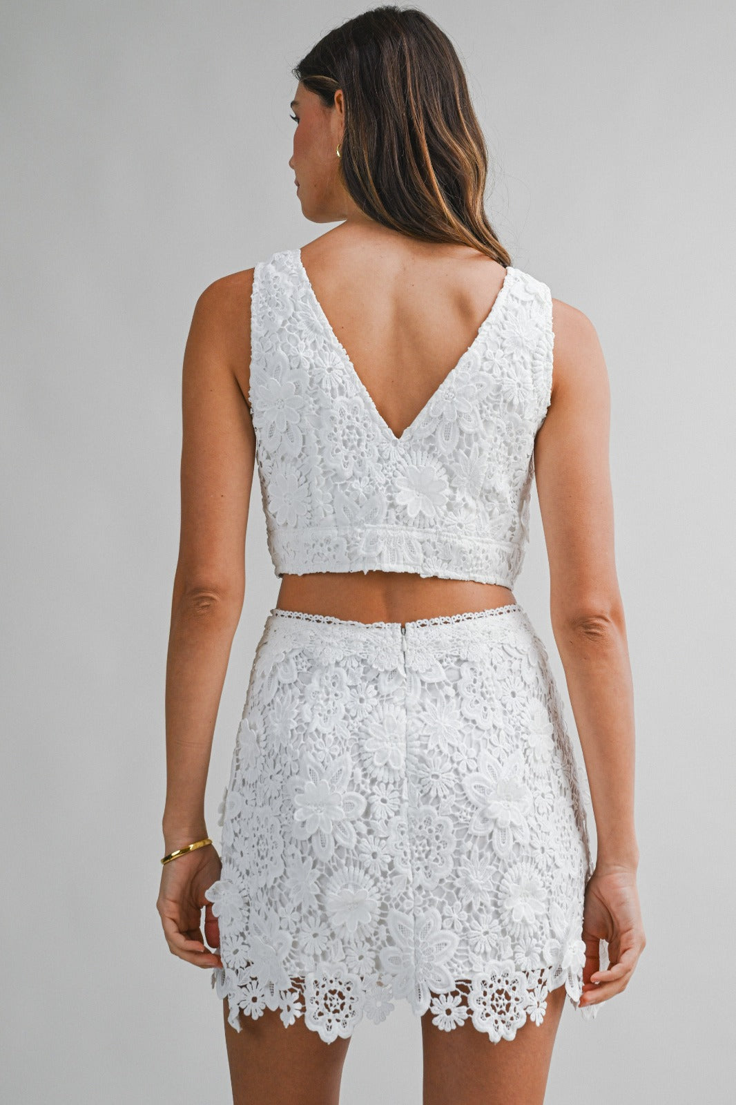 Ivory Lace Two-Piece Set