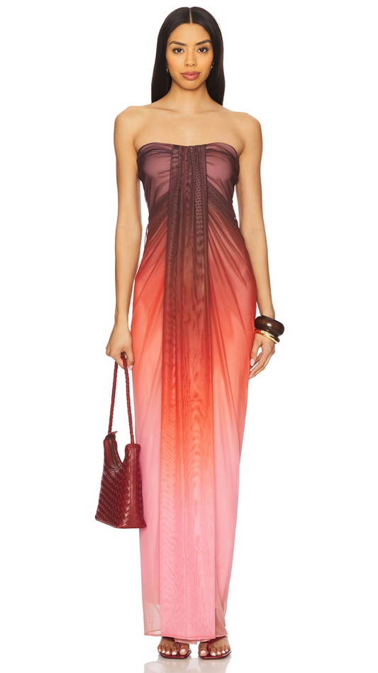 Lena Dress-Cranberry