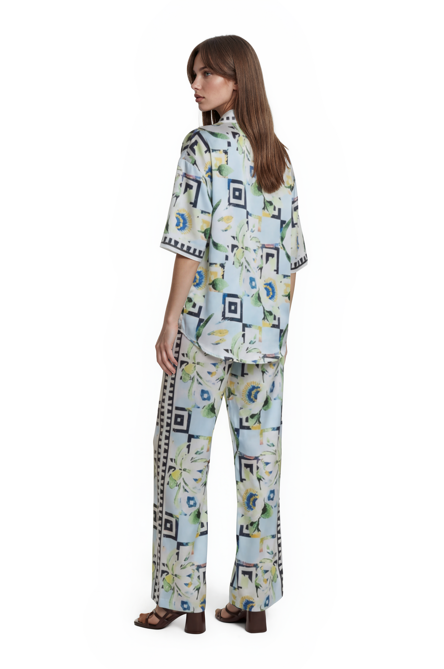 Geo Bloom Shirt Set