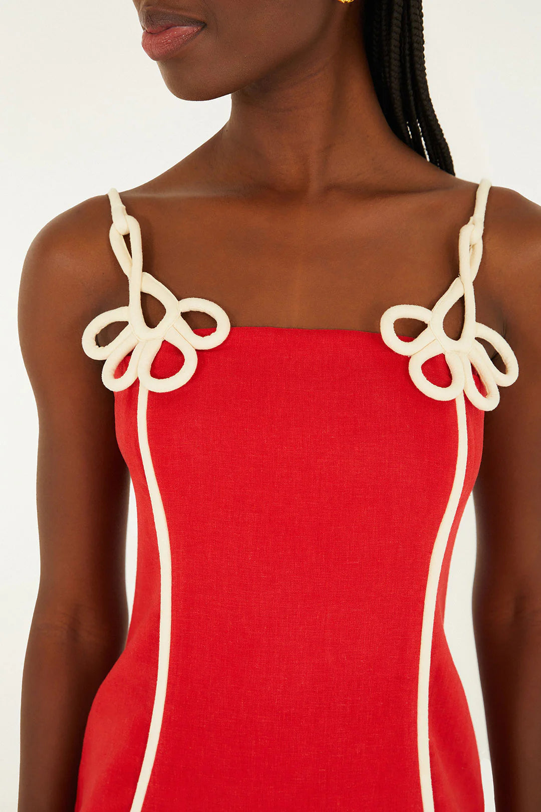 Contrast Piping Sundress