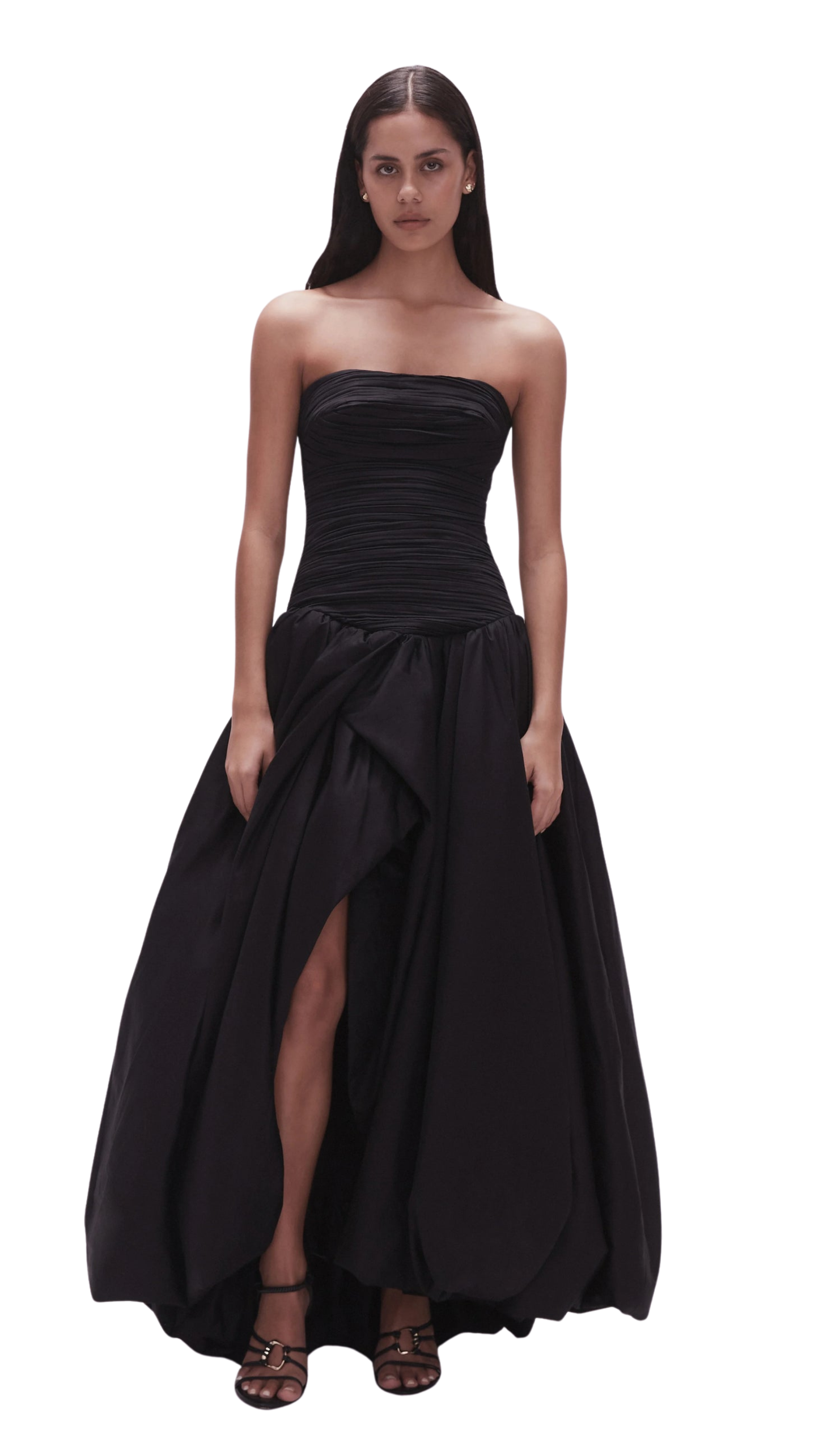 Classic Black Strapless Gown