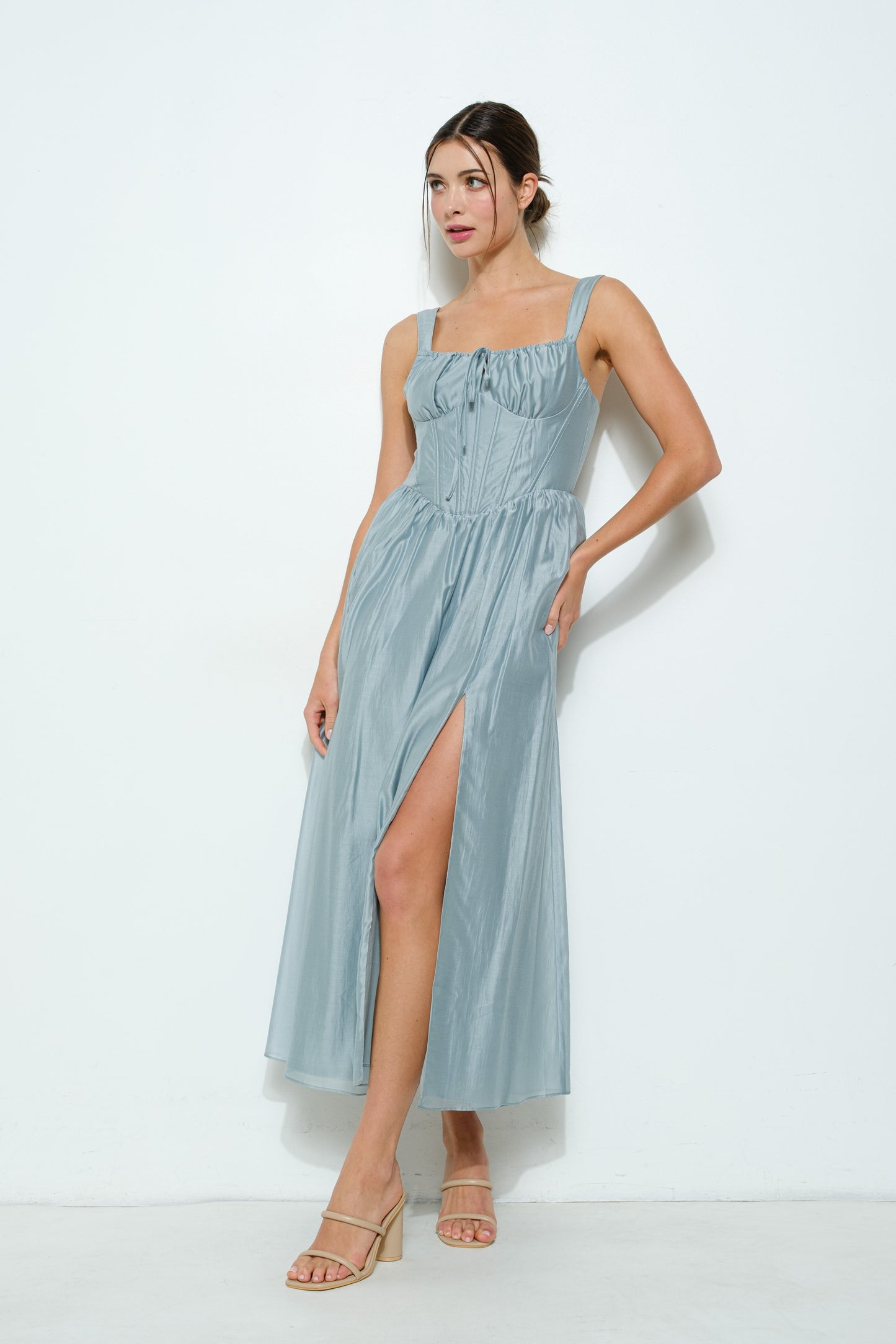 Silver Mist Corset Dress