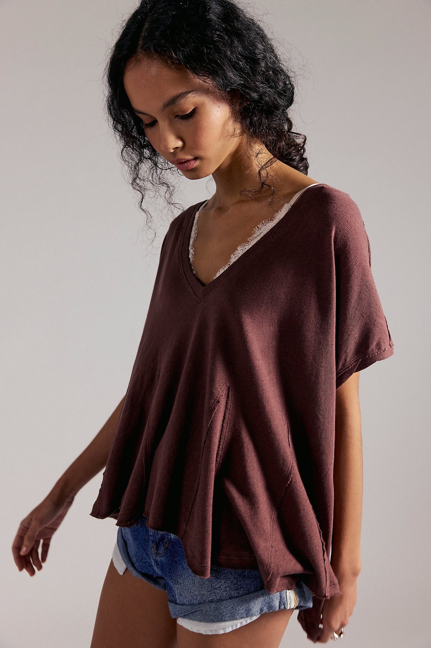 We The Free Swing Along With Me Tee-Brunette