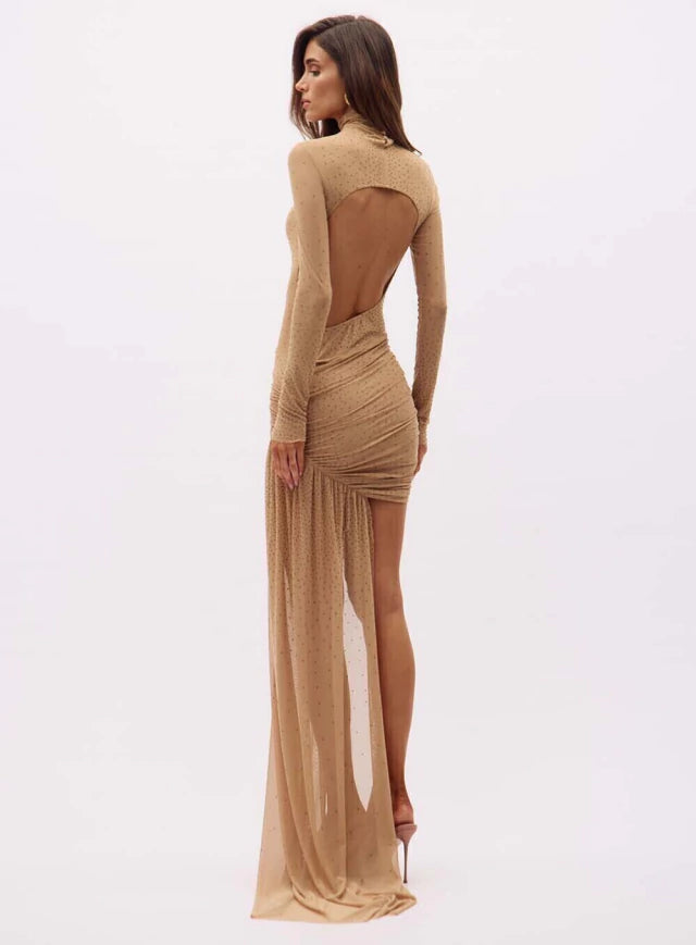 Tulle Dress with Iris Application