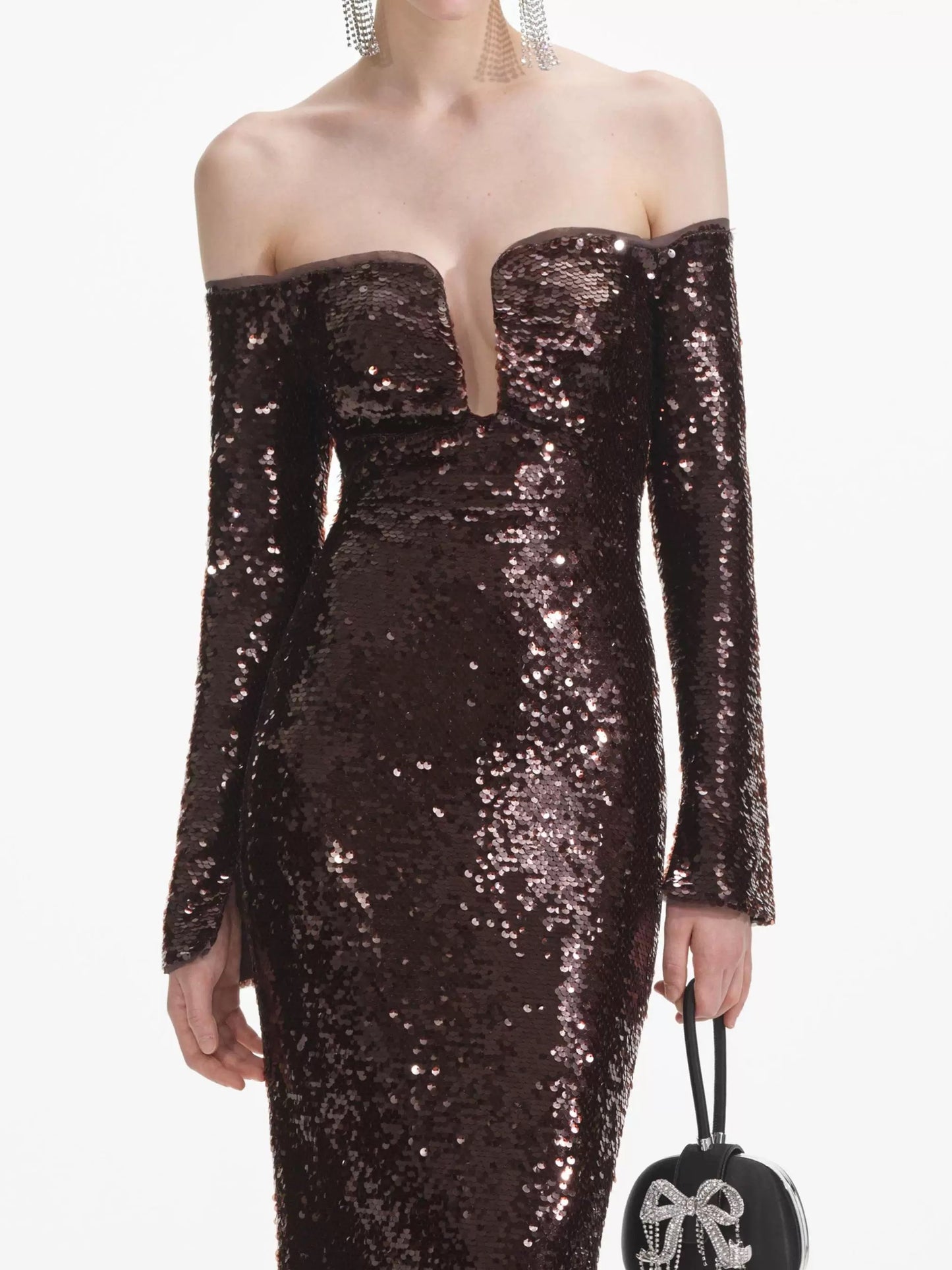 The Cosmic Cowl Sequin Maxi