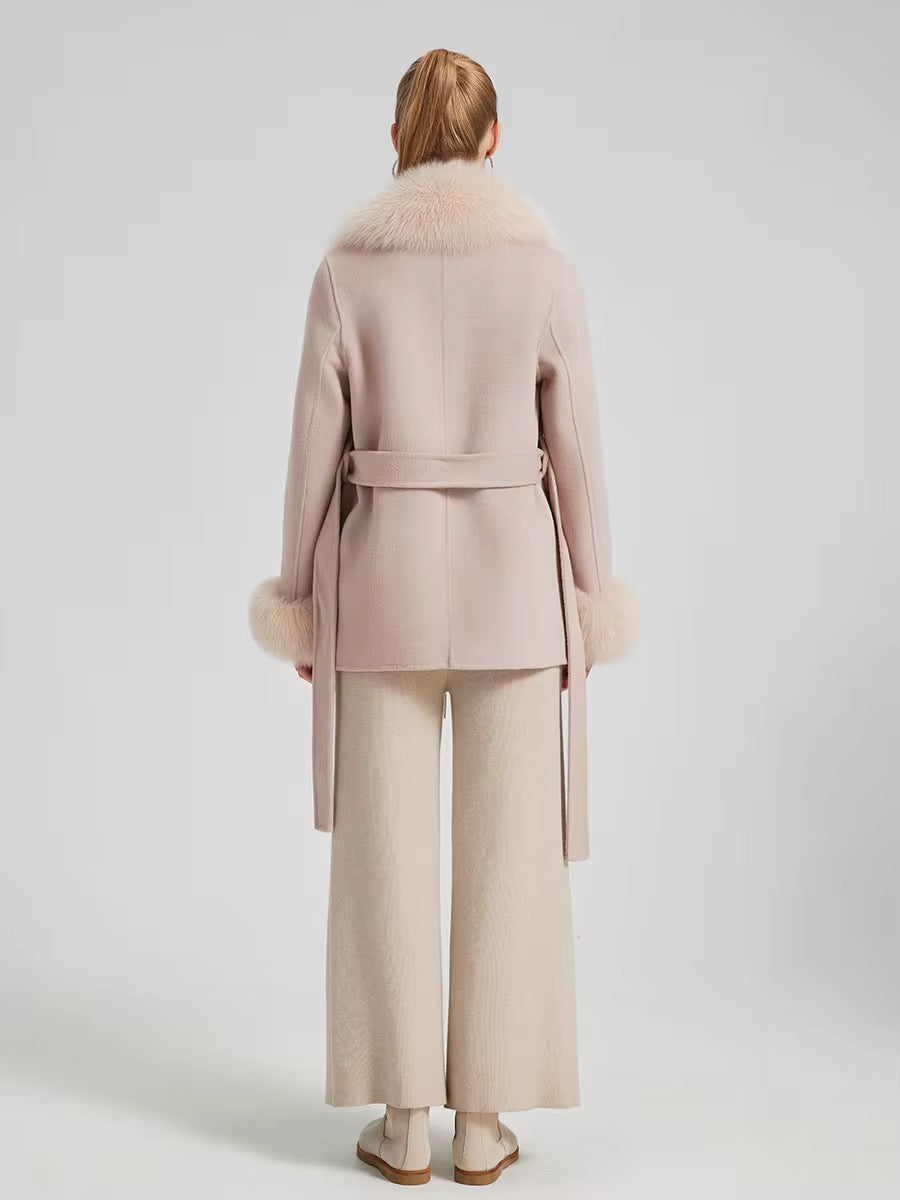 The Marciano fox fur wool Jacket