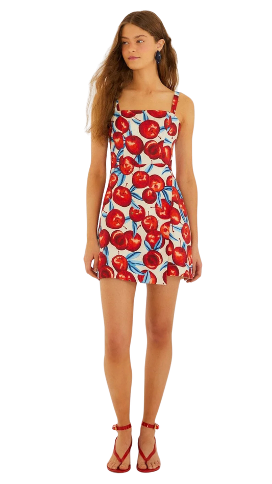 Cherry Blossom Sleeveless Mini Dress