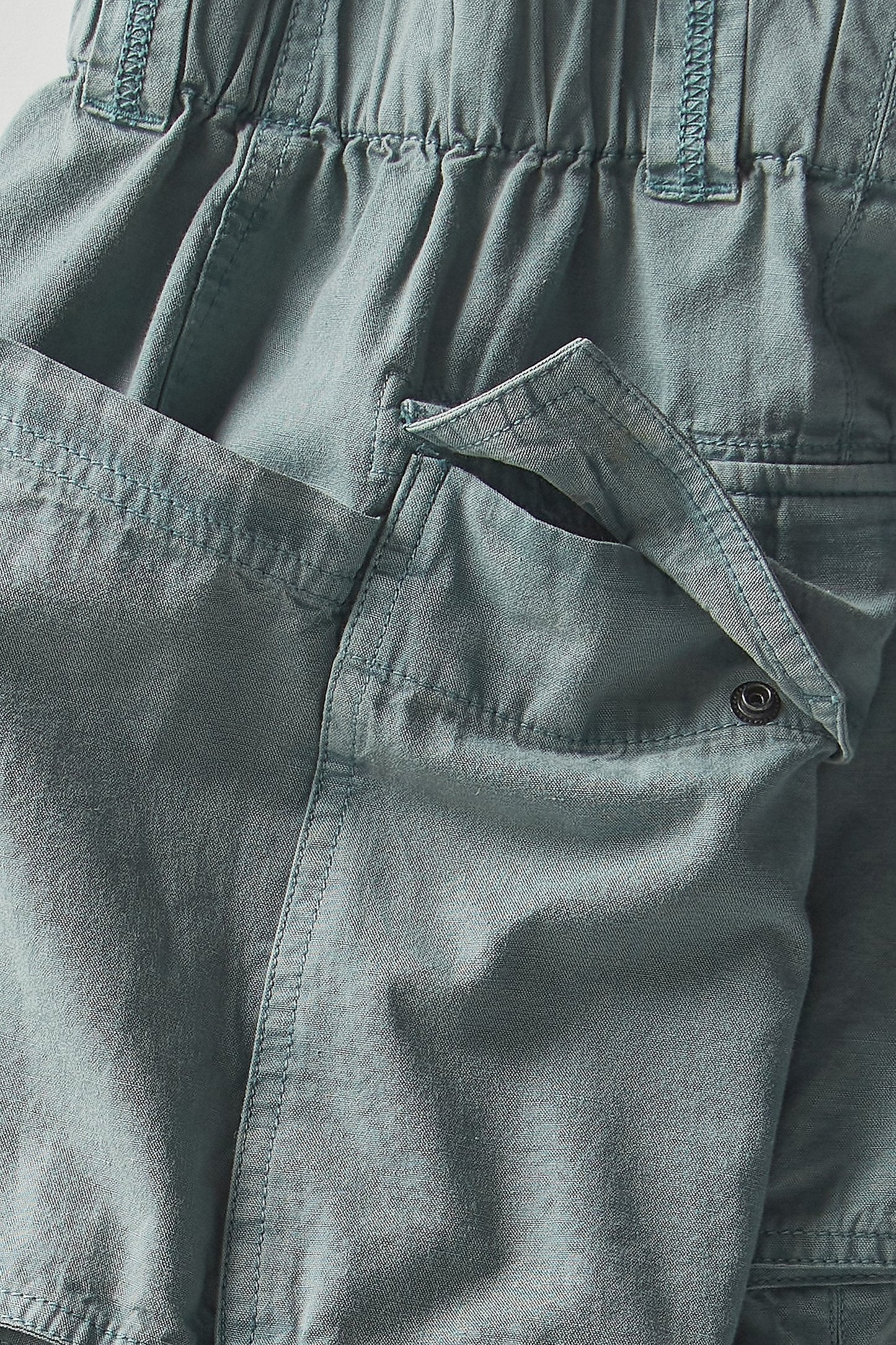 Costa Pull-On Harem Pants-Stormy Sea