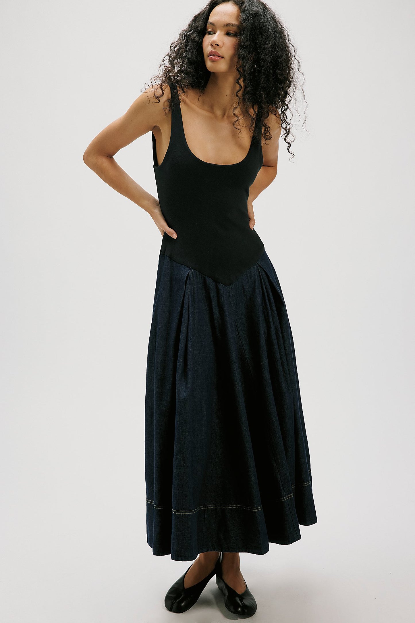 Elio Denim Midi Dress