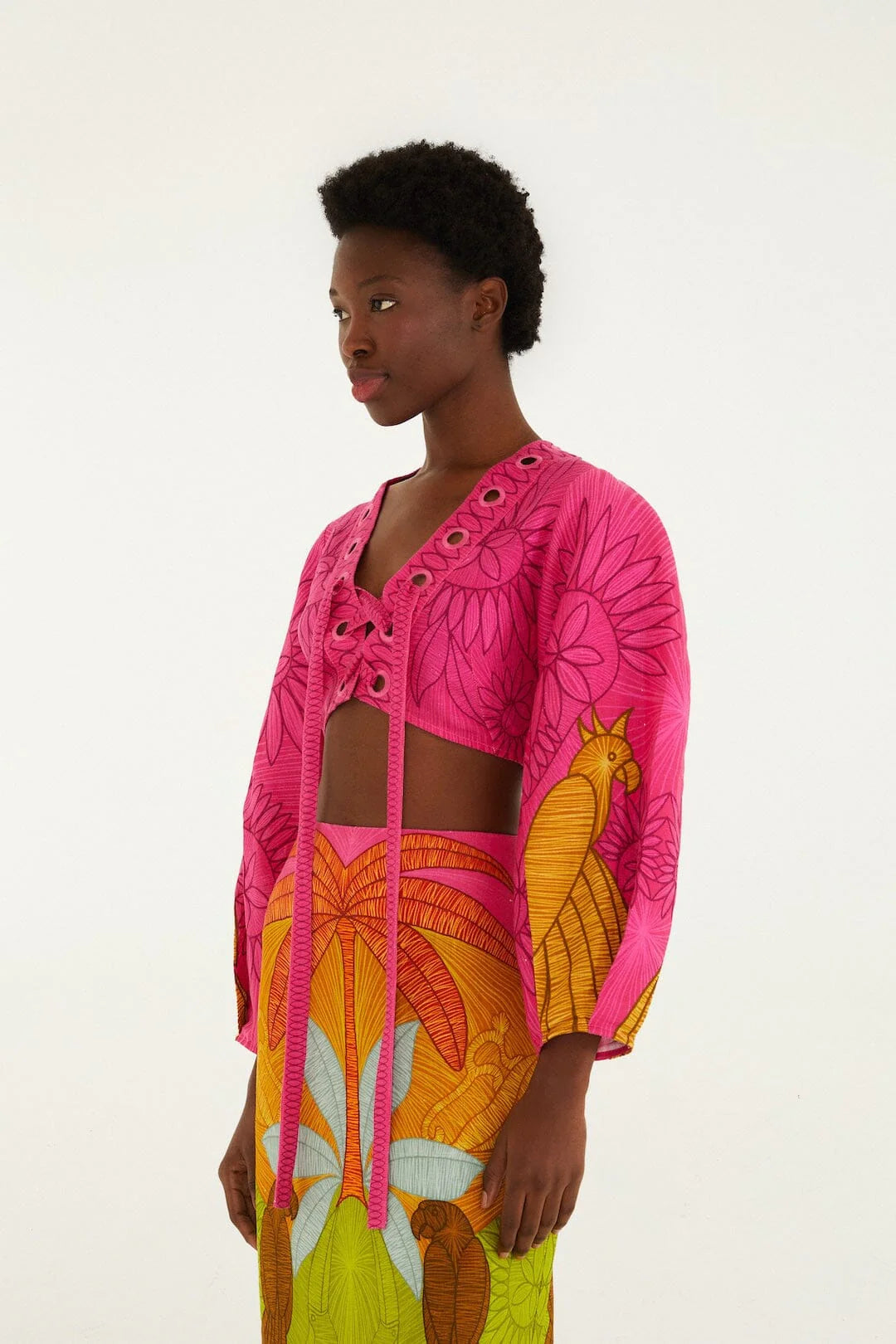 Multicolor Usiacuri Skirt Set
