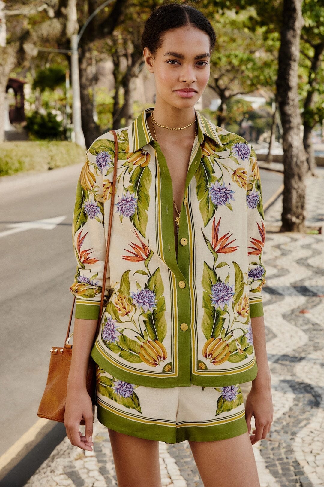 Sand Tropical Scarf Shorts Set