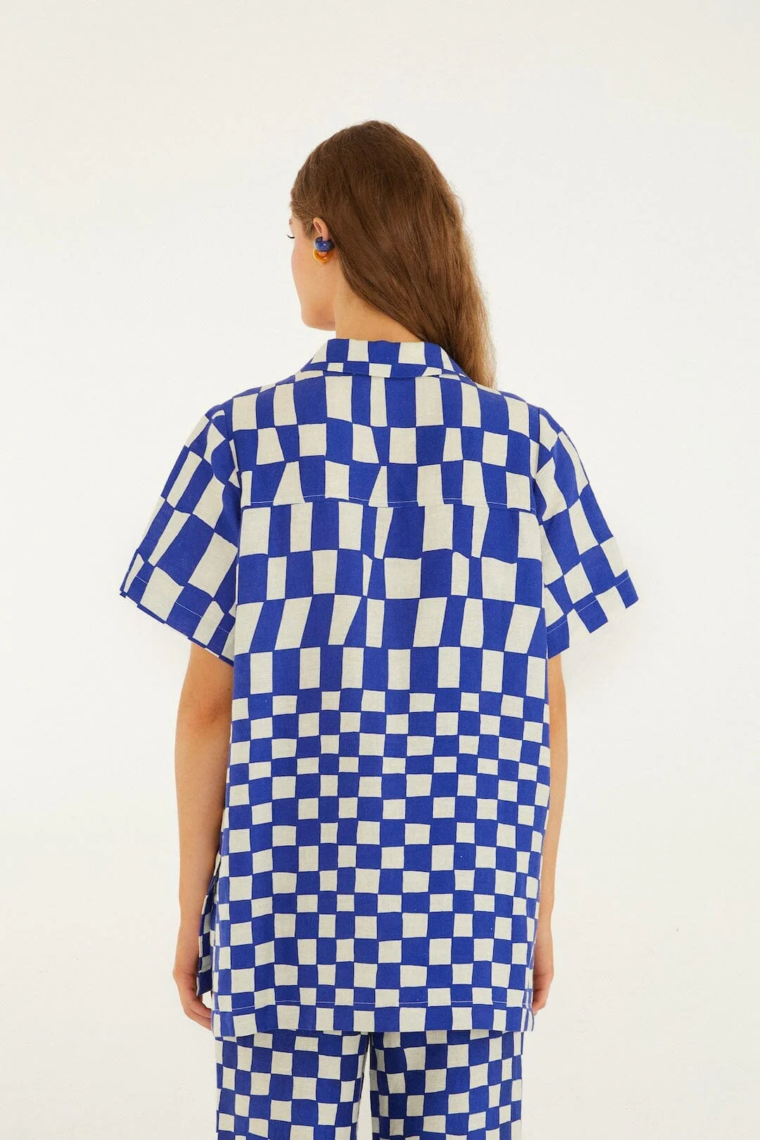 Blue Dream Checkered Pants Set