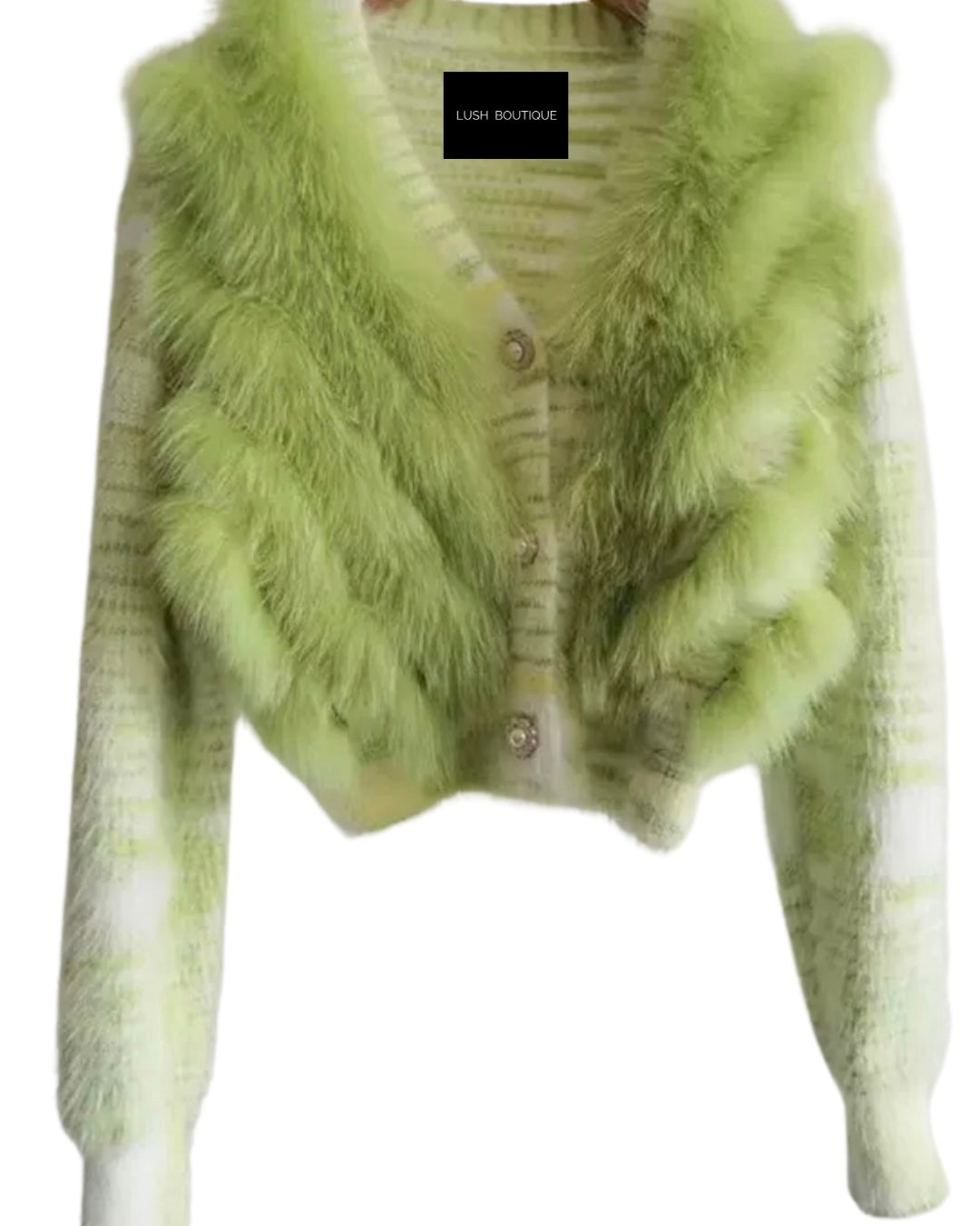 Dimi Fox  Cardigan- Light Green