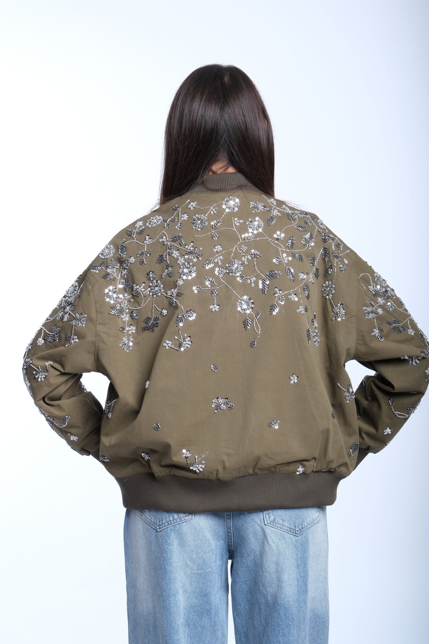 Gabardine Bomber Jacket