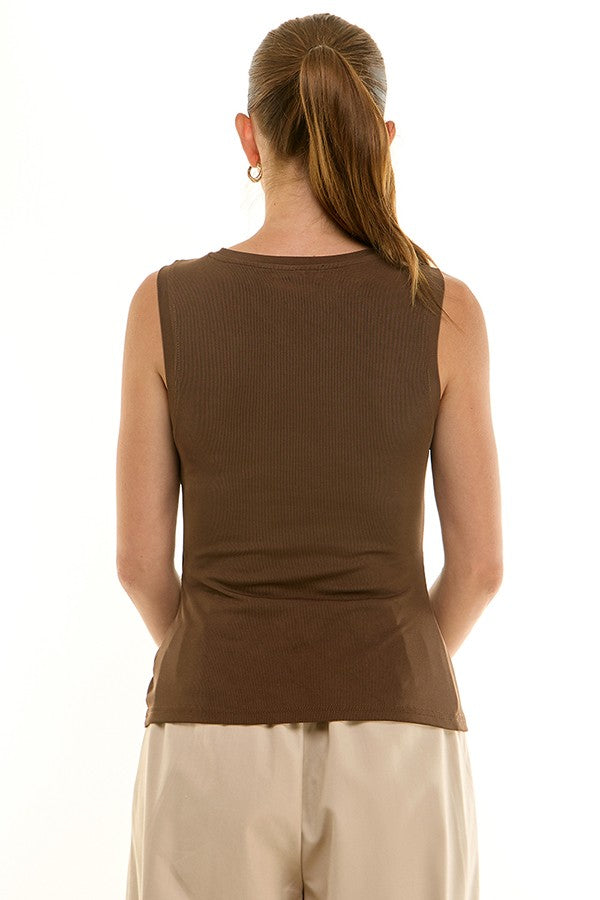 Harmony Tank-Brown