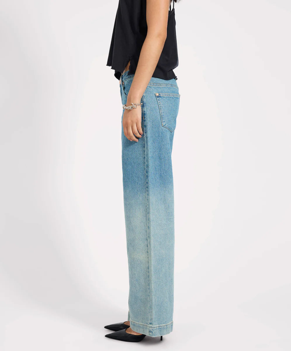 Low Riders Low Waist Wide Leg Denim Jeans