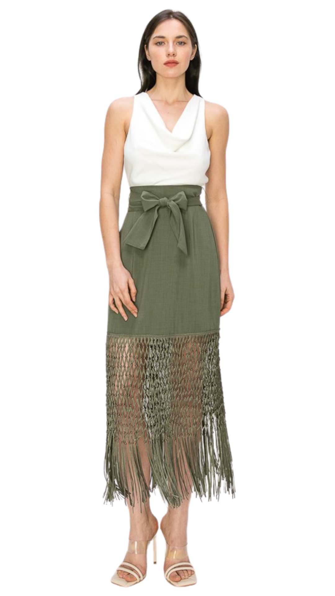 Bohemian skirt-Olive