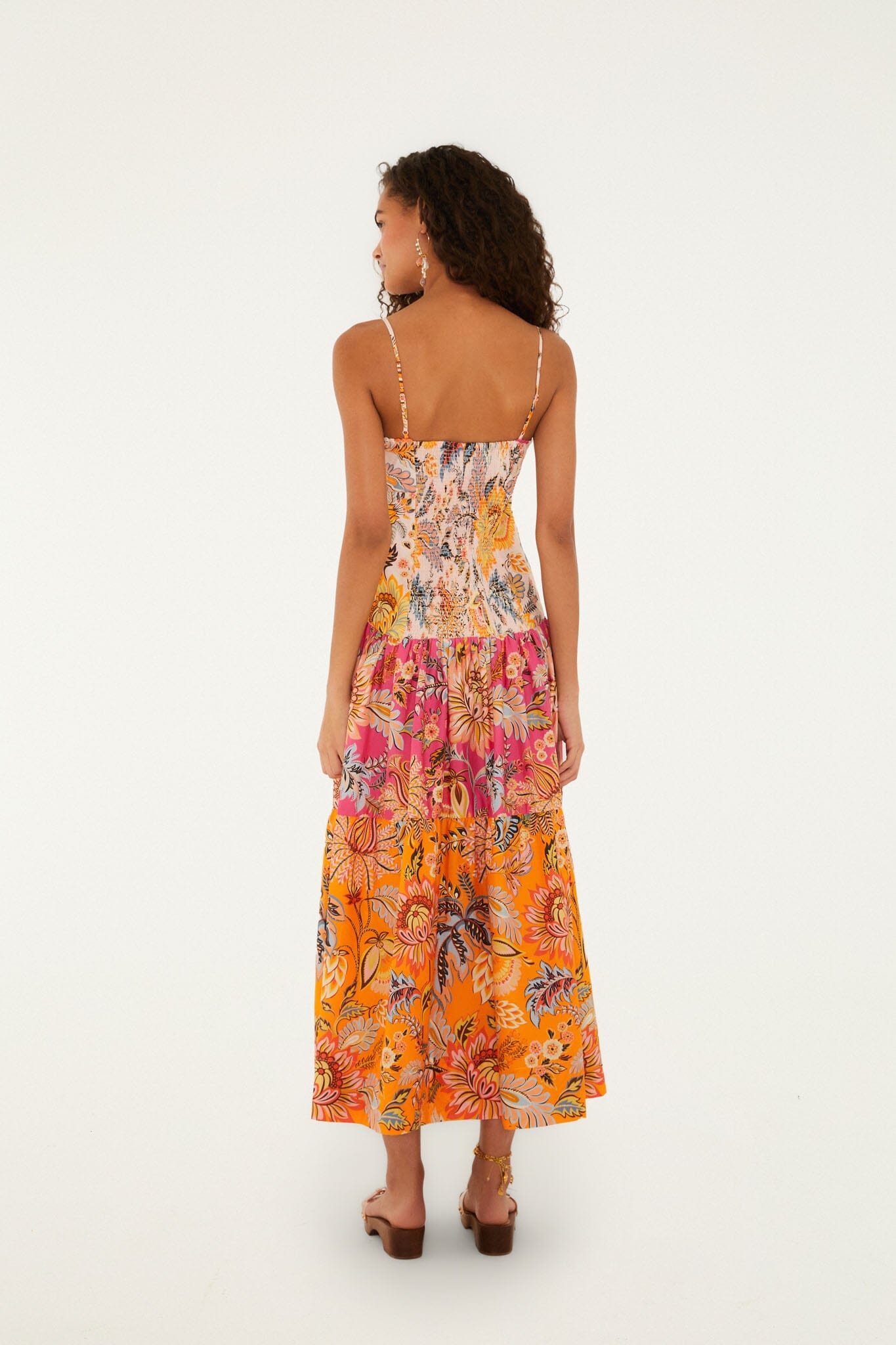 Multicolor Ligia Floral Mix Maxi Dress