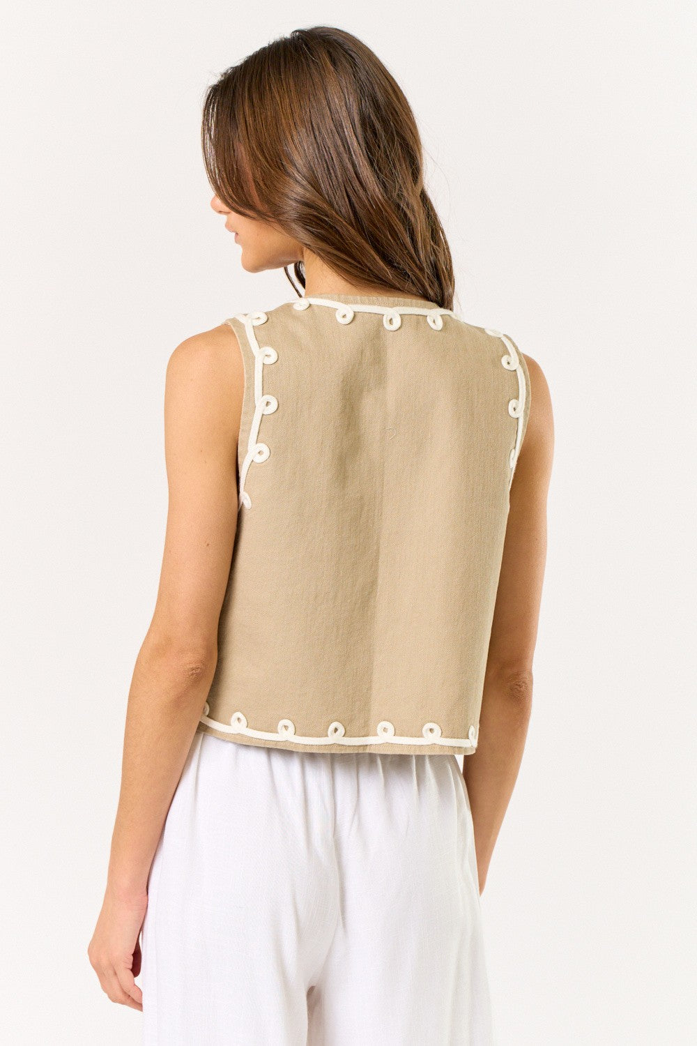 Jina Denim Set-Beige