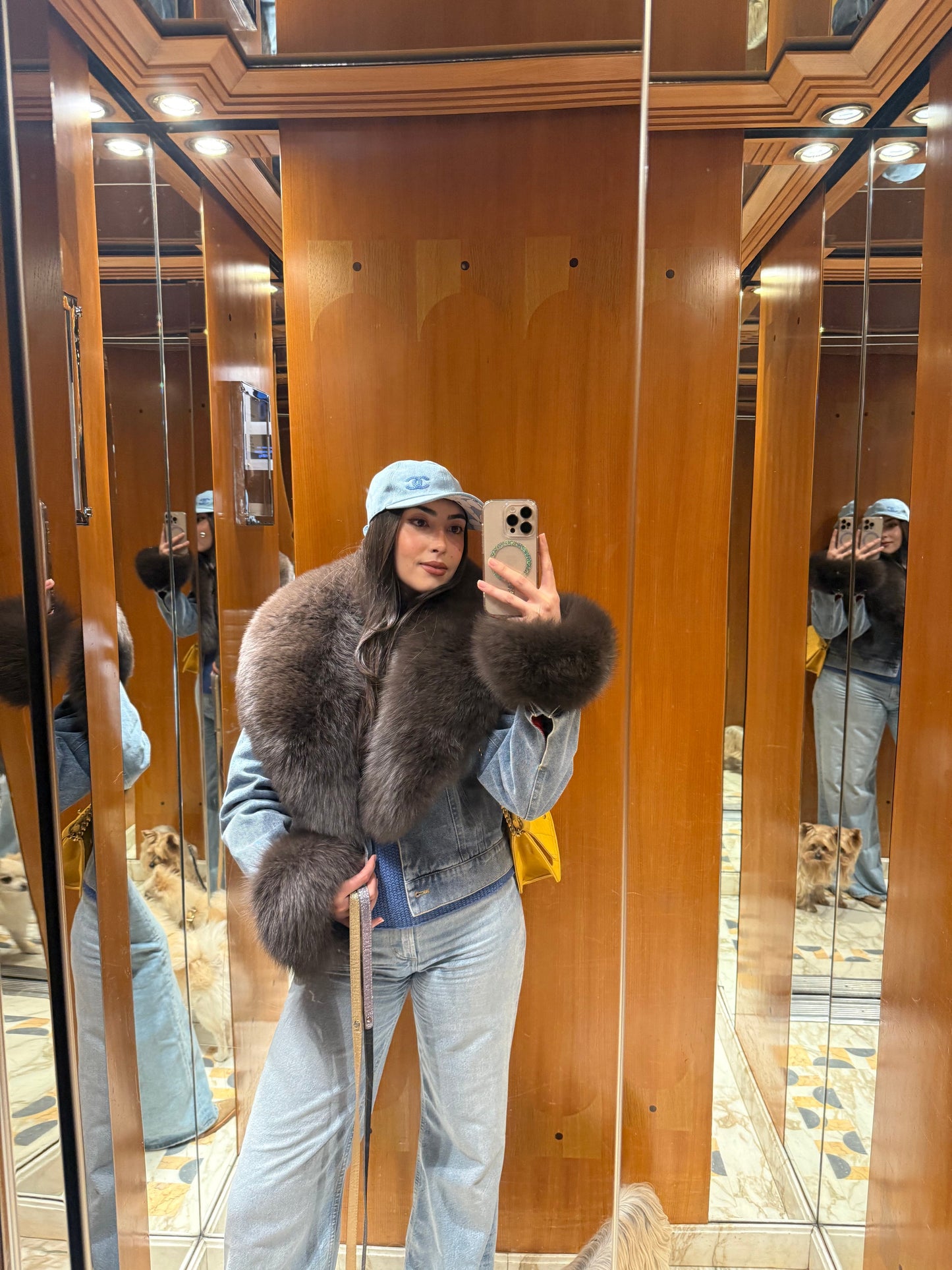 The Arctic Fox Fur Denim Jacket