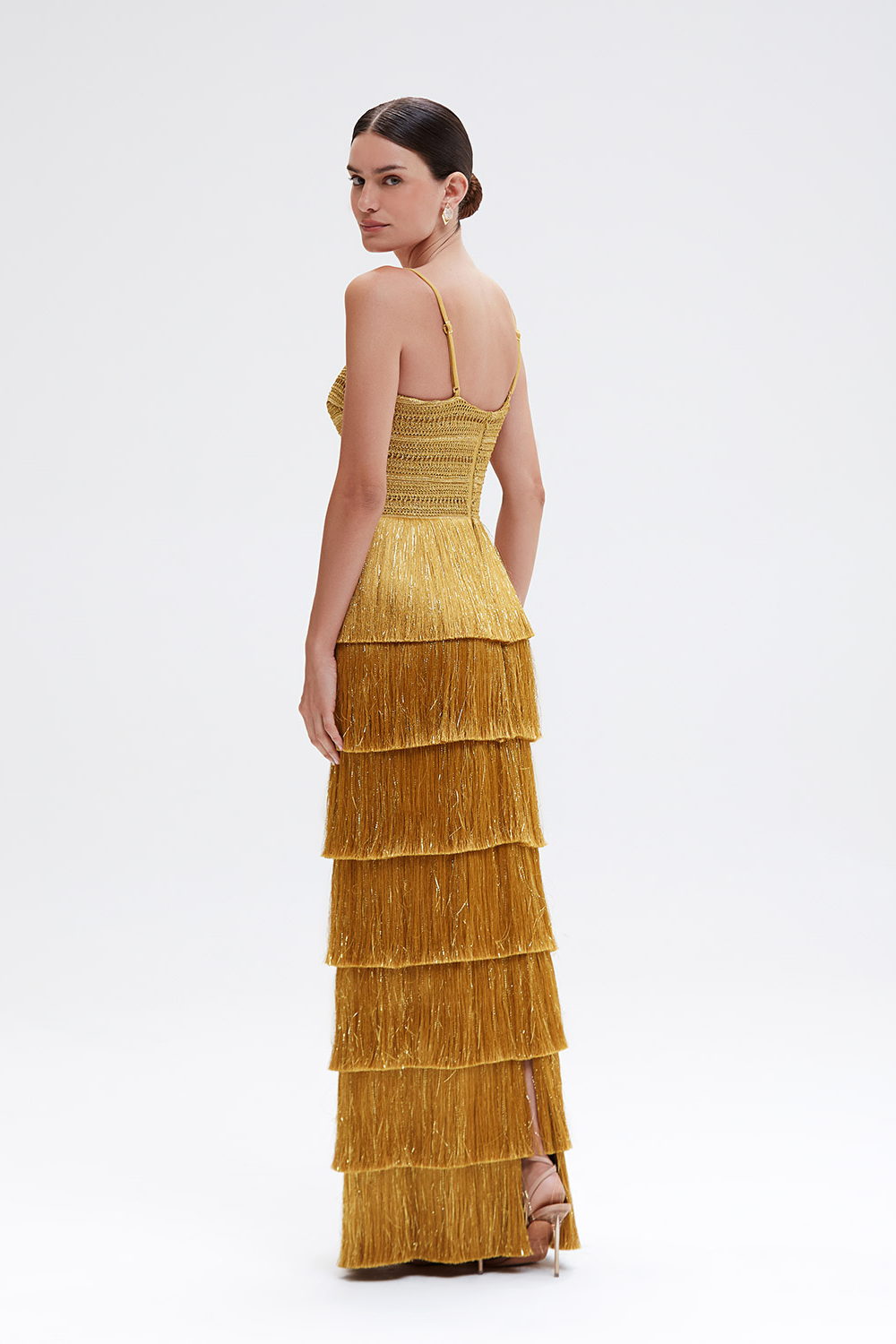 PAMPAS FRINGE GOWN
