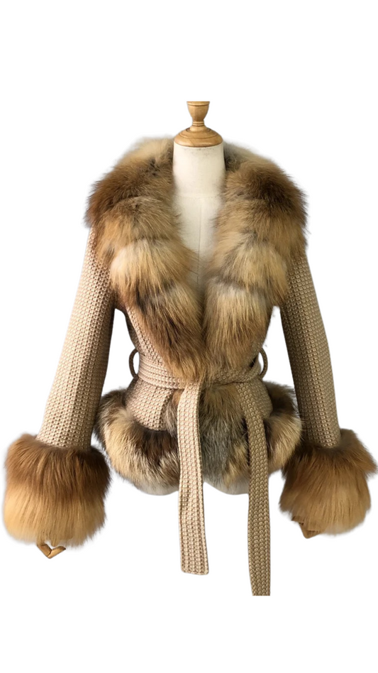 Kissey Red Fox Fur jacket