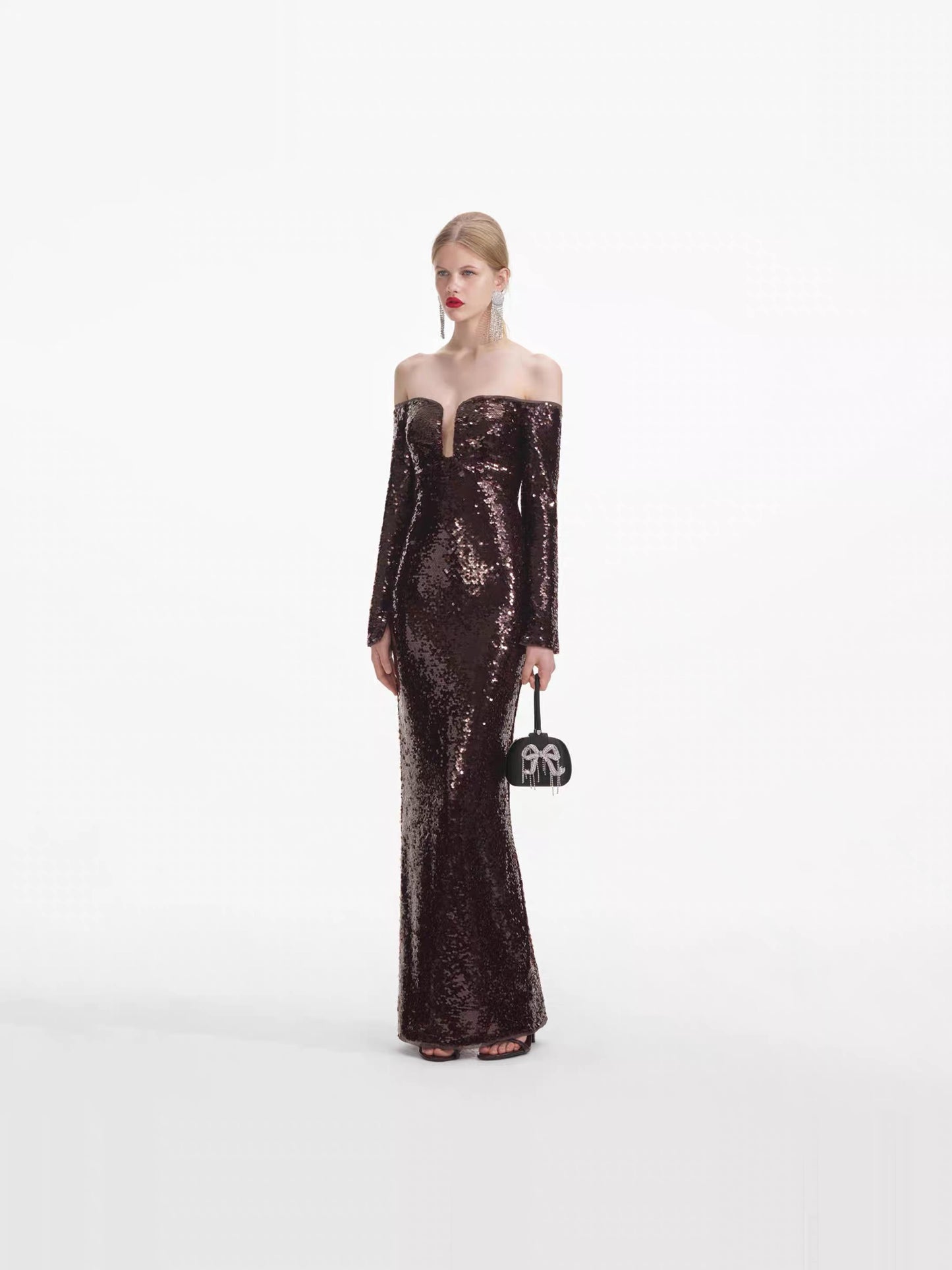 The Cosmic Cowl Sequin Maxi