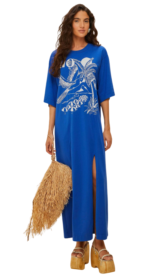 Blue Rio Organic Cotton Maxi Dress