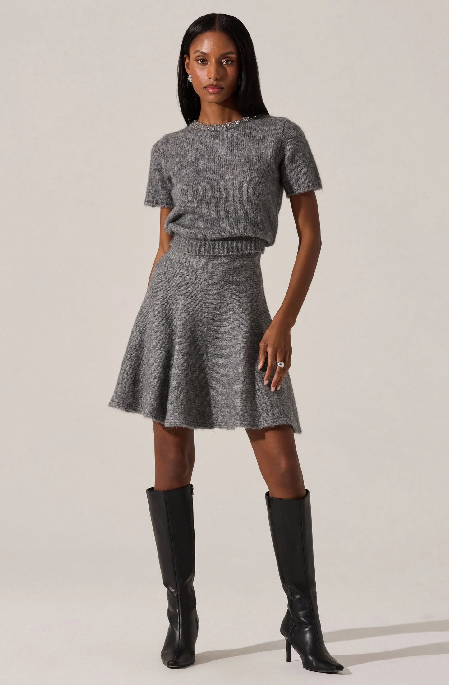 Malvie Embellished Crewneck Sweater