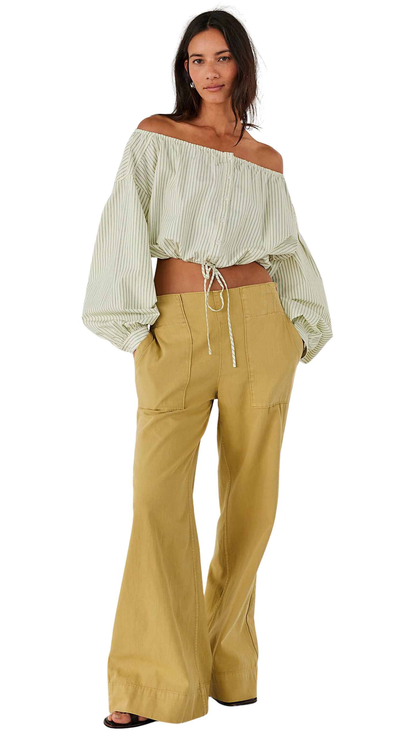We The Free Breezy Denim Pull-On Jeans-Antelop