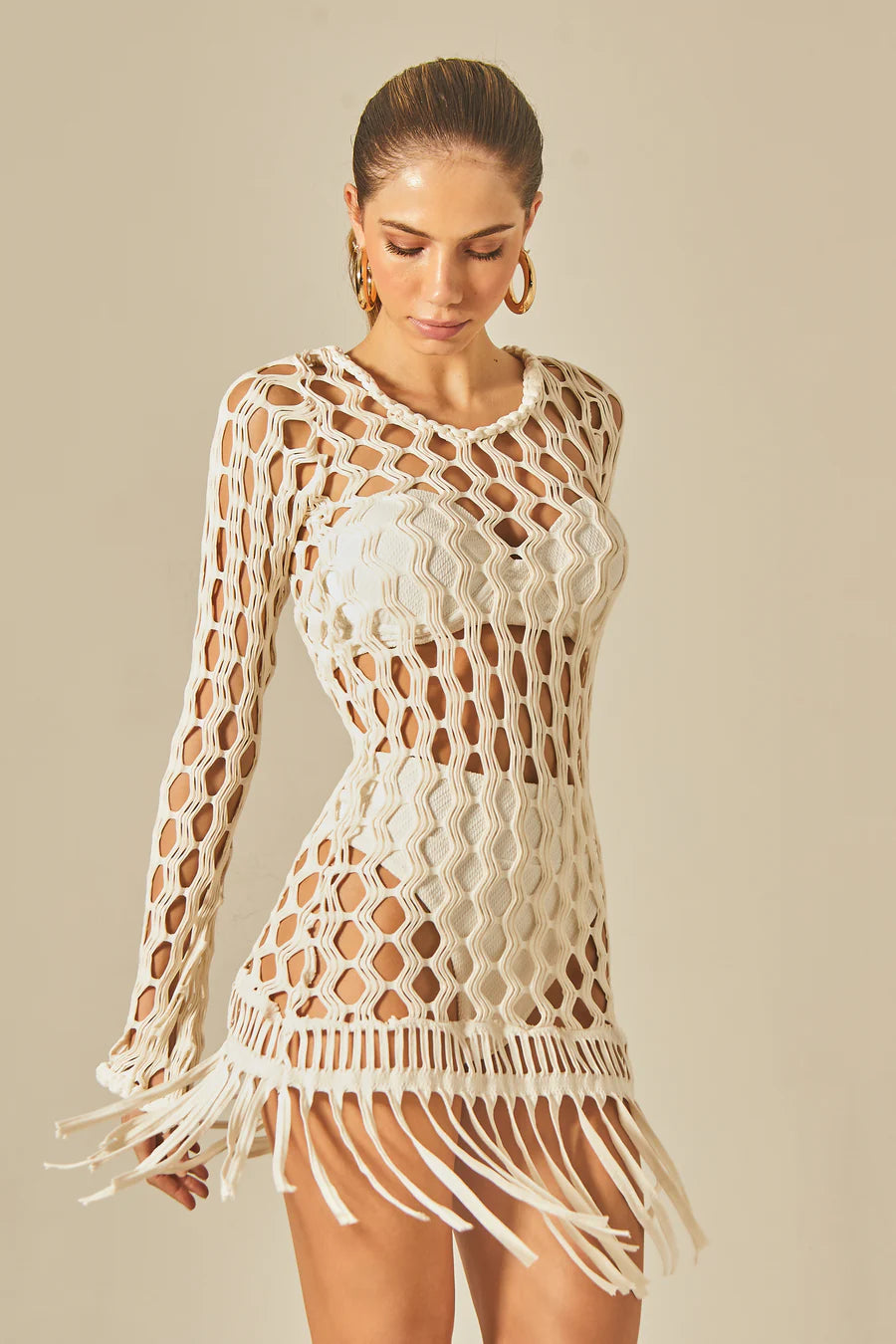 LUCIA DRESS OFF WHITE