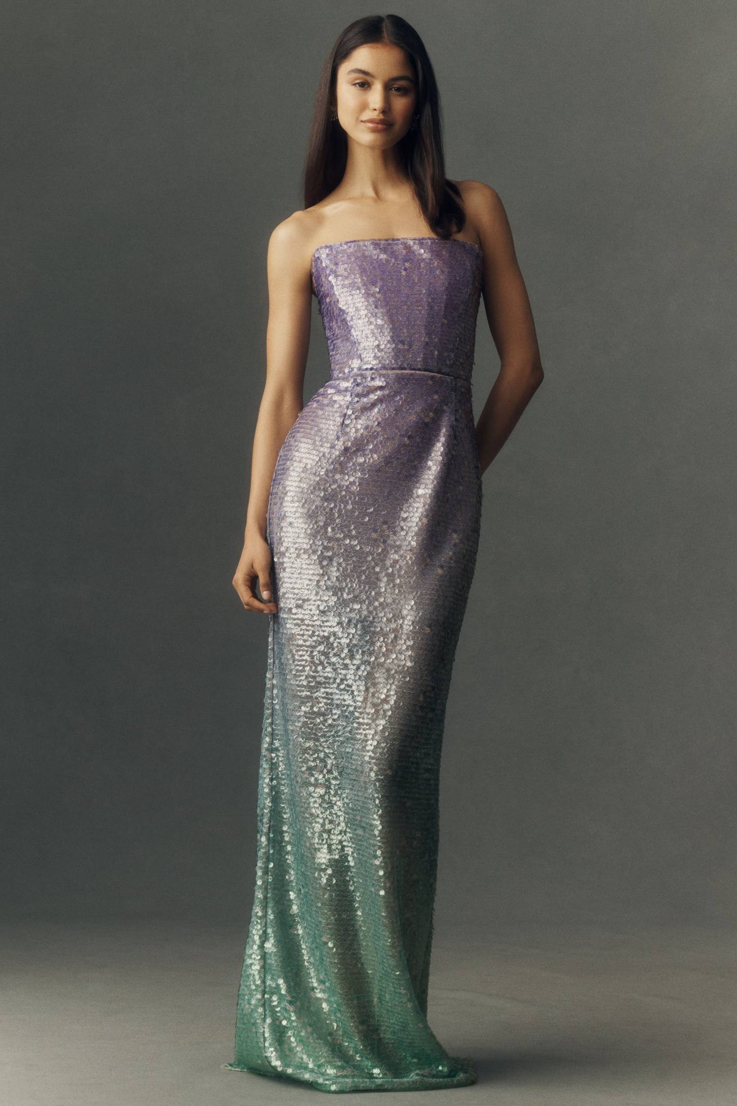 Ibiza Ombre Farah Strapless Maxi Dress