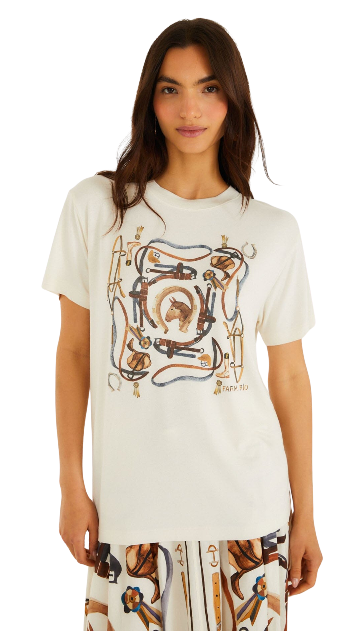 Off-White Equestrian Short Sleeve T-Shirt