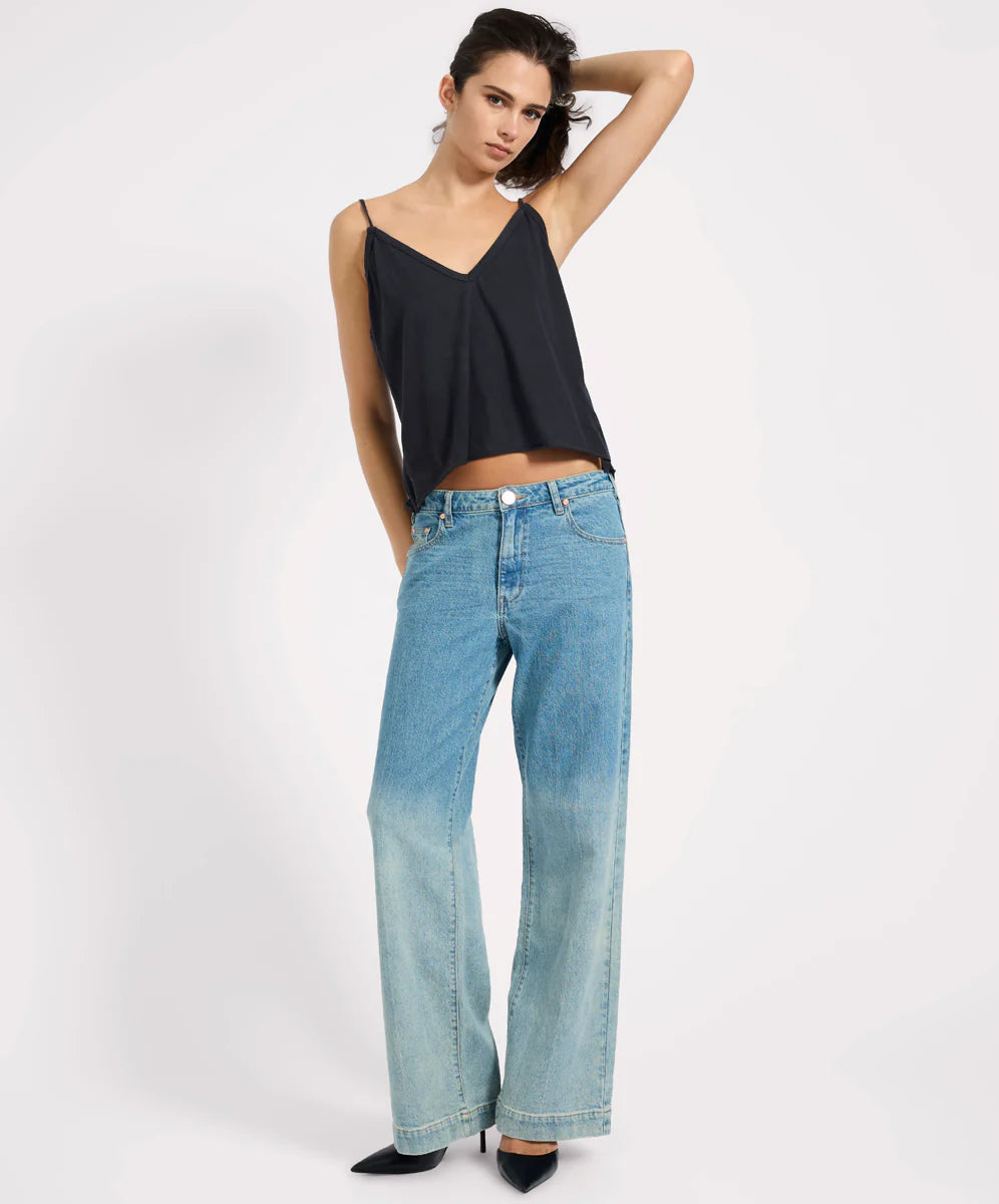 Low Riders Low Waist Wide Leg Denim Jeans