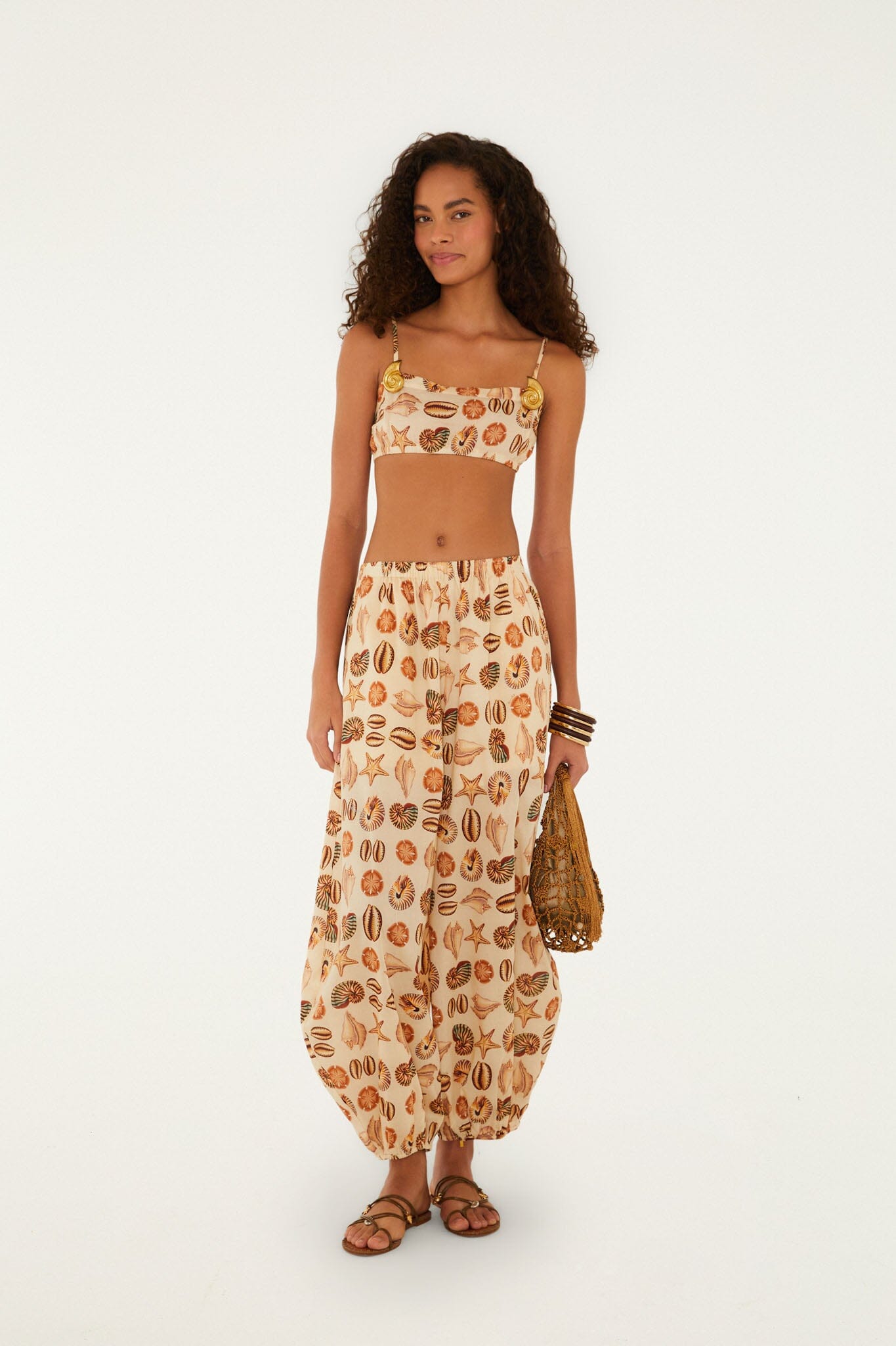 Sand Marine Shells Balloon Pants Set
