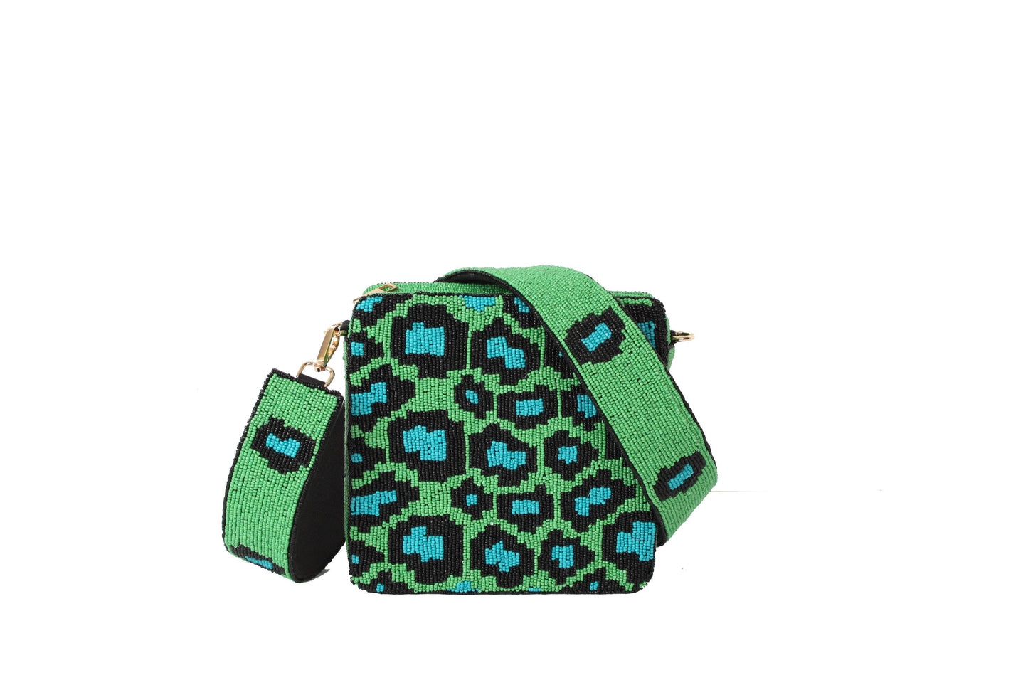 Emerald Leopard Bag