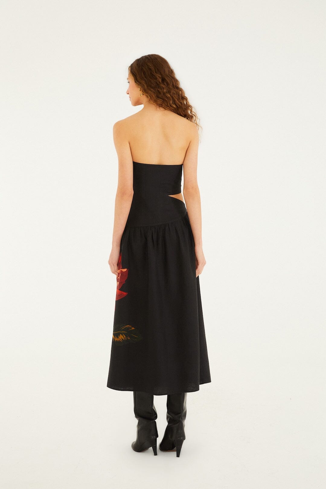 BLACK ROSALIA ARTISANAL DRESS