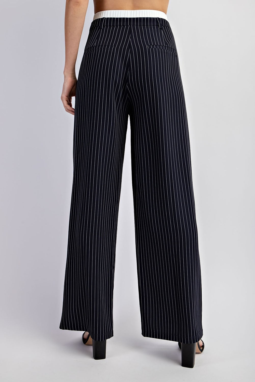 Nautical Chic Double-Waist Pants