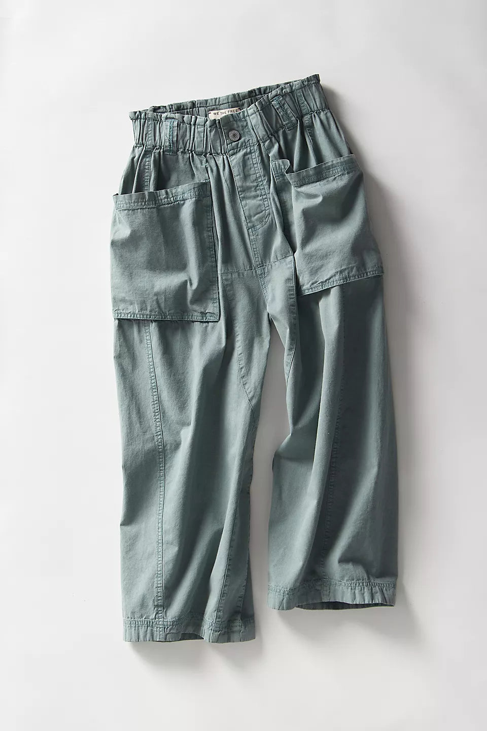 Costa Pull-On Harem Pants-Stormy Sea