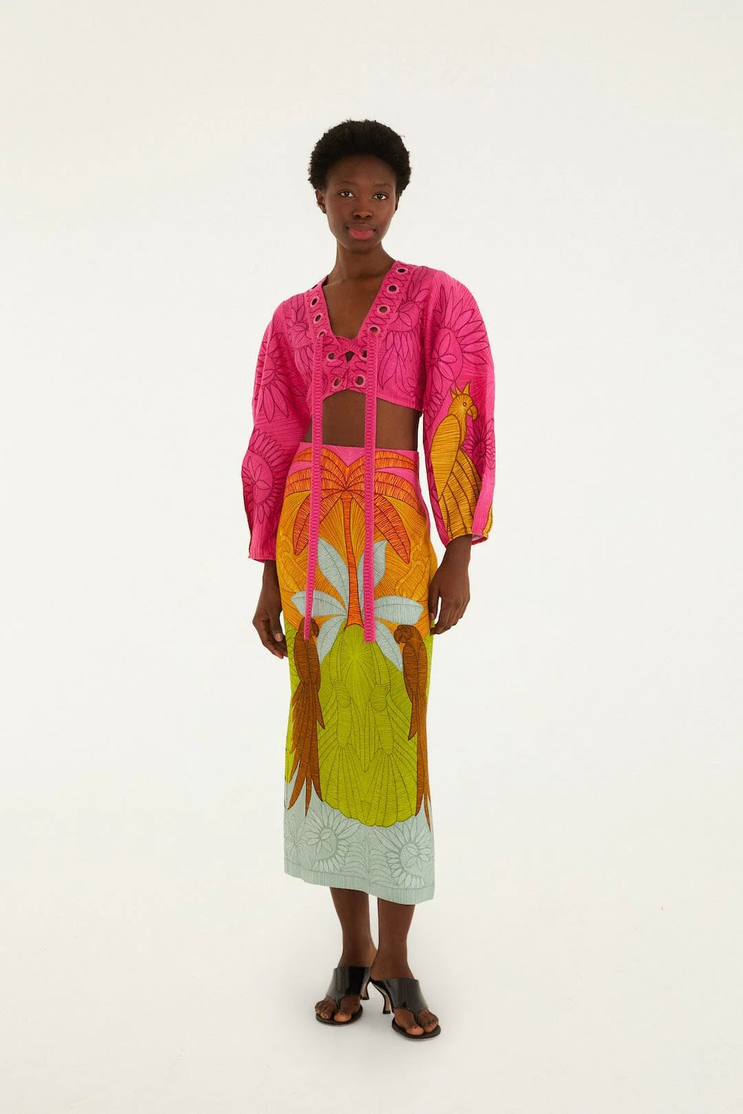 Multicolor Usiacuri Skirt Set