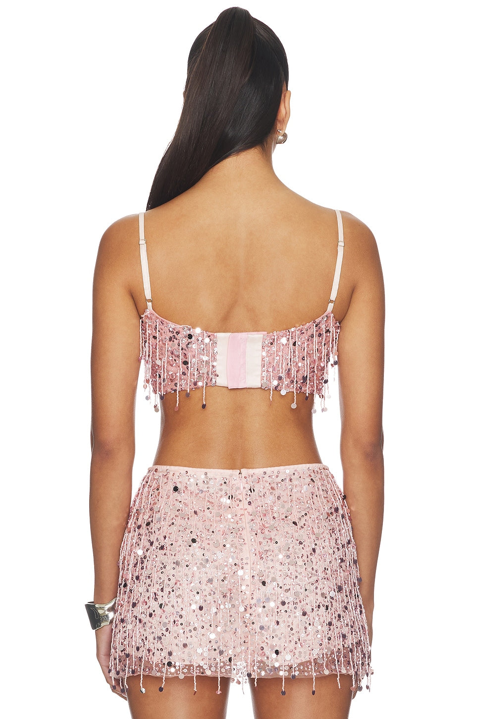 Yasmin Hand Beaded Set - Blush Pink