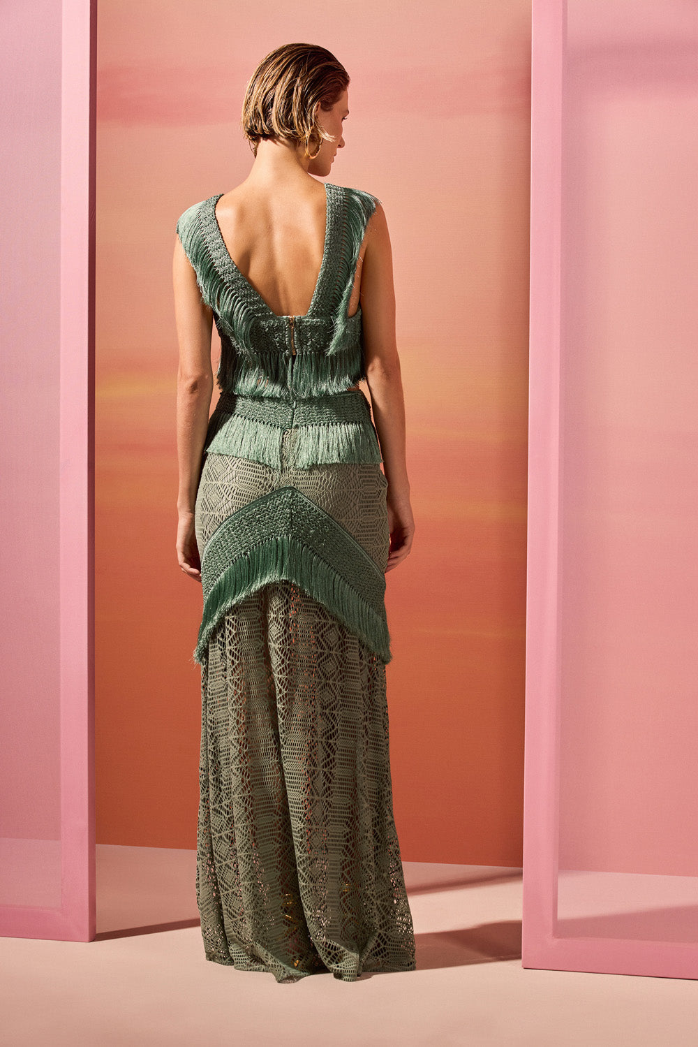 SAMBA FRINGE SET -GREEN