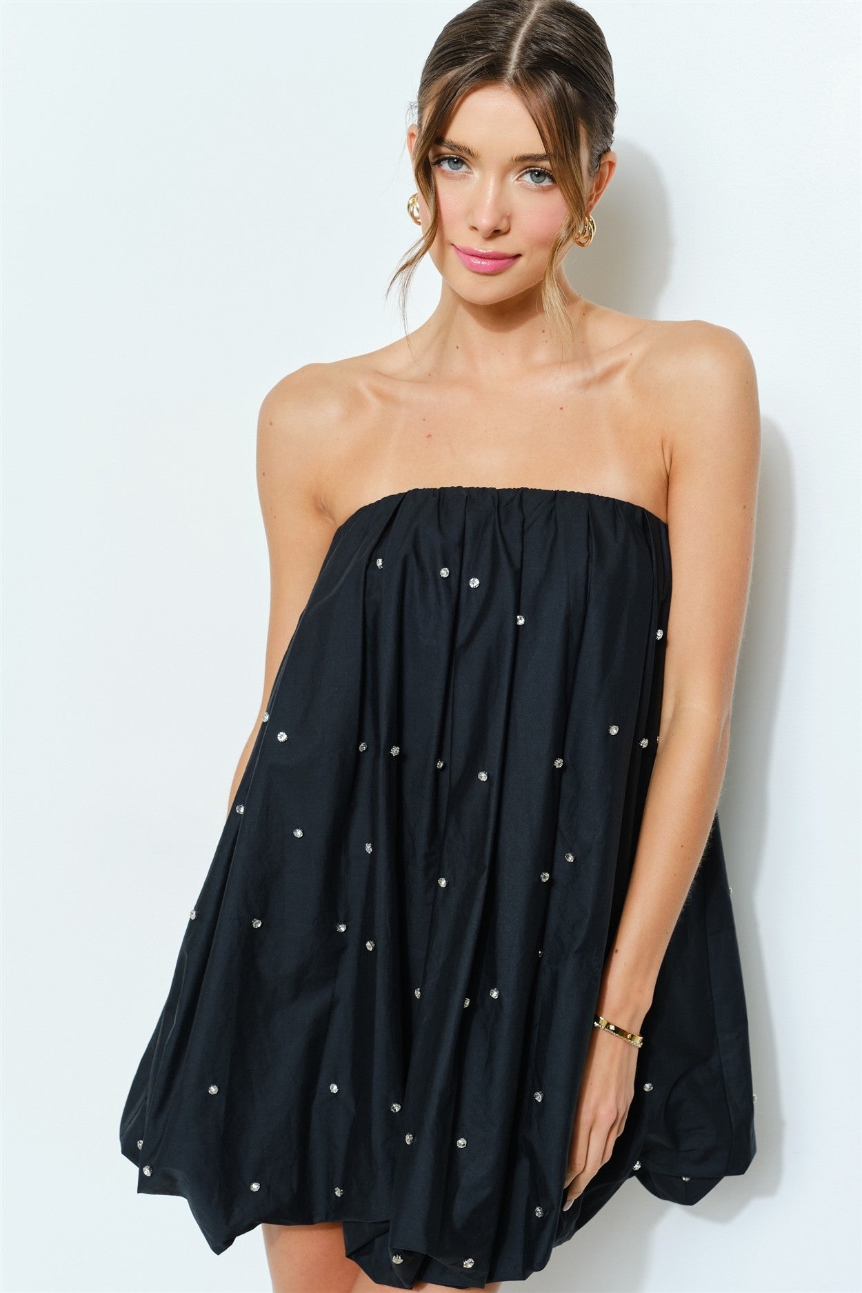 Midnight Crystal Bubble Dress