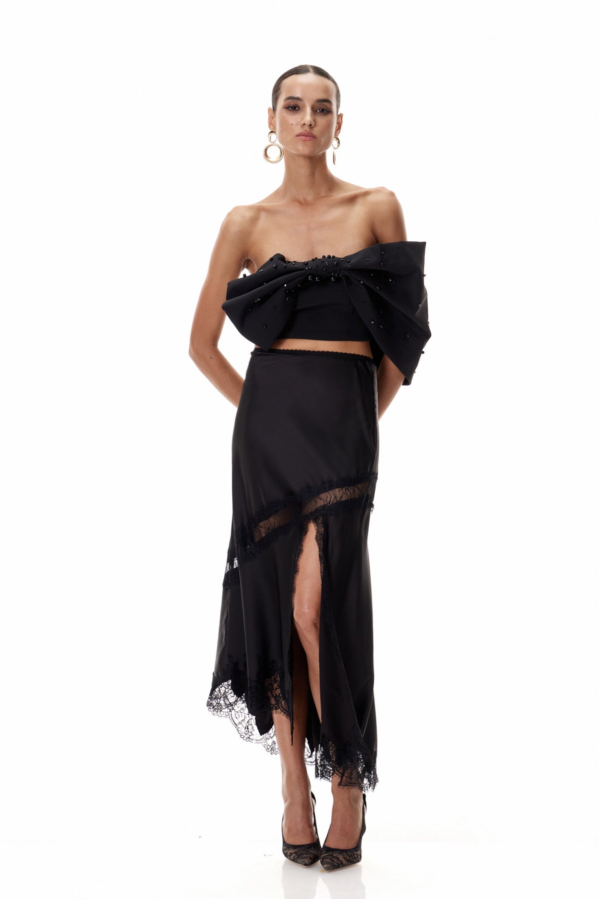 Off-Shoulder Sculpted Top